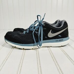 Nike Dual Fusion Armory Slate Black Blue Gray LaceUp Athletic Running Shoes B338